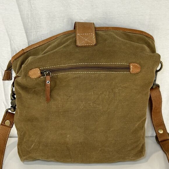 Olay Bag Crossbody Aztec Rug Woven Canvas Tote Multicolored Western Hippie - Picture 4 of 6